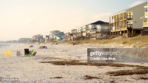 beach houses, florida, usa. - beach cottage bildbanksfoton och bilder