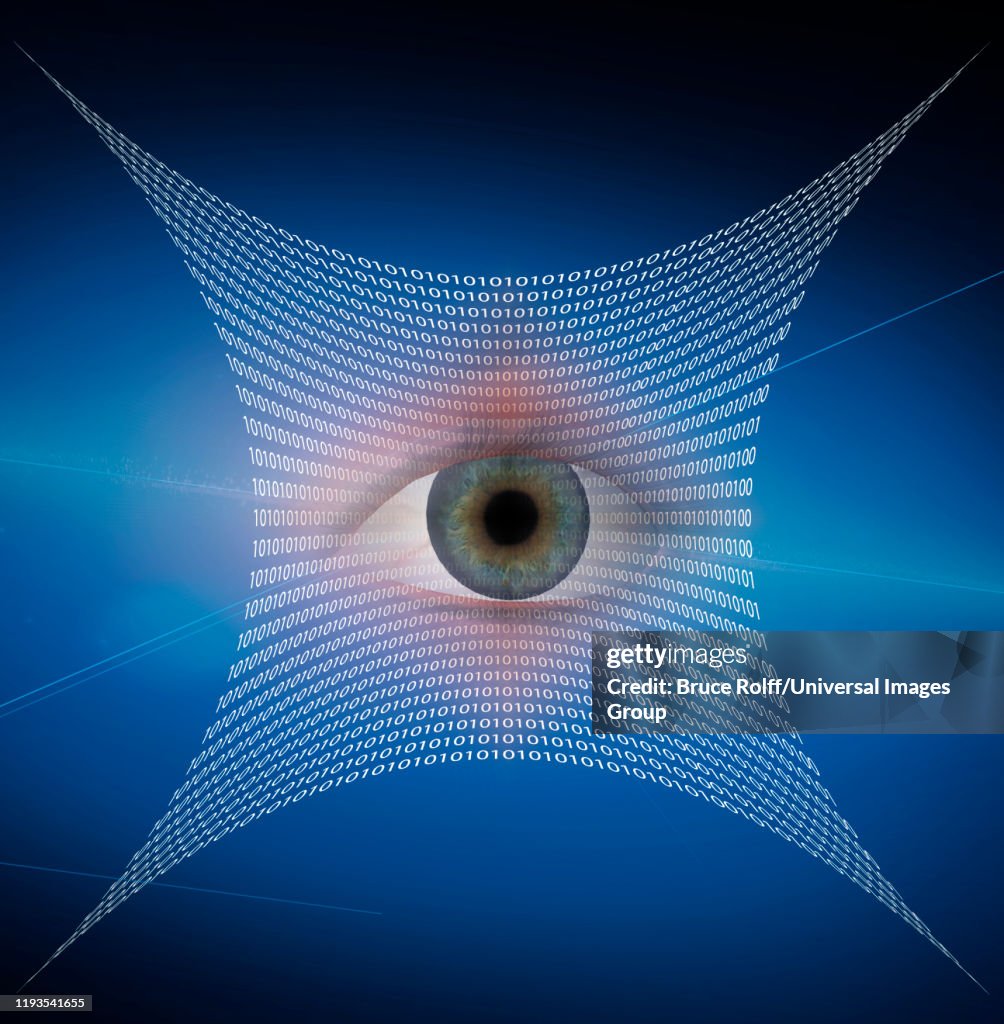 Eye And Web Composed Of Binary Code High-Res Vector Graphic - Getty Images