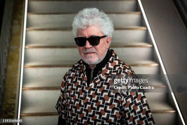 Spanish director Pedro Almodovar attends Dolor Y Gloria's extended version film screenplay presentation at Sala Equis on December 12, 2019 in Madrid,...