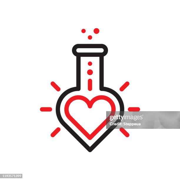 love science - beaker logo stock illustrations