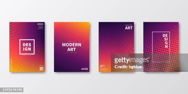 brochure template layout, orange cover design, business annual report, flyer, magazine - violet stock illustrations