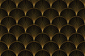 Art deco style - geometric pattern background.
