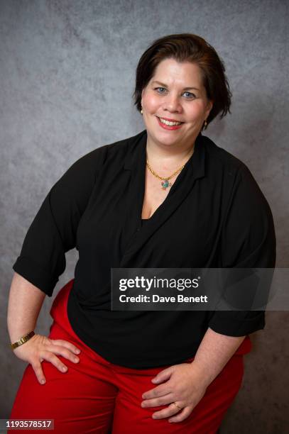 Katy Brand poses for a portrait at the Writers' Guild of Great Britain Awards 2020 at the Royal College Of Physicians on January 13, 2020 in London,...