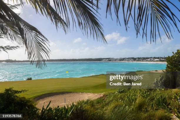 View of the 11th green during the second round of the Korn Ferry Tour's The Bahamas Great Exuma Classic at Sandals Emerald Bay golf course on January...