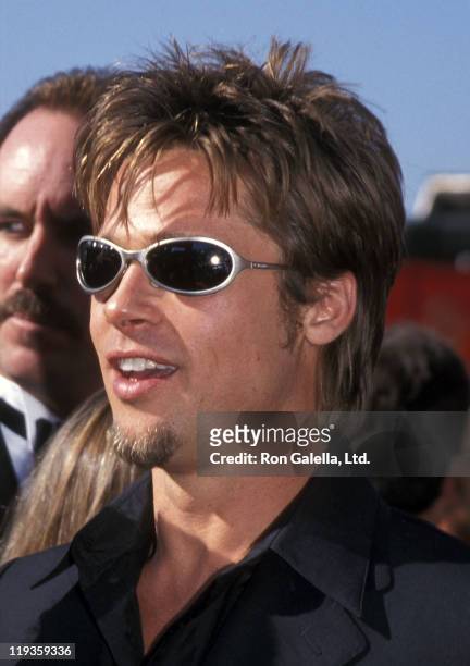 Actor Brad Pitt attends the 51st Annual Primetime Emmy Awards on September 12, 1999 at Shrine Auditorium in Los Angeles, California.