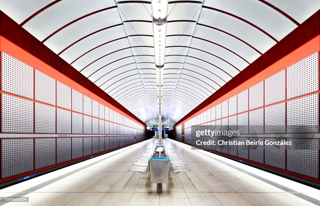 Subway Station Kreillerstrasse, Munich, Germany