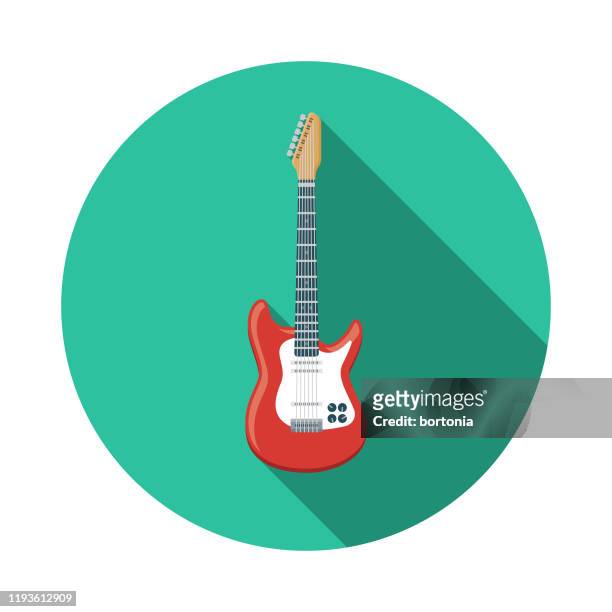 ilustrações de stock, clip art, desenhos animados e ícones de electric guitar music icon - guitarra elétrica