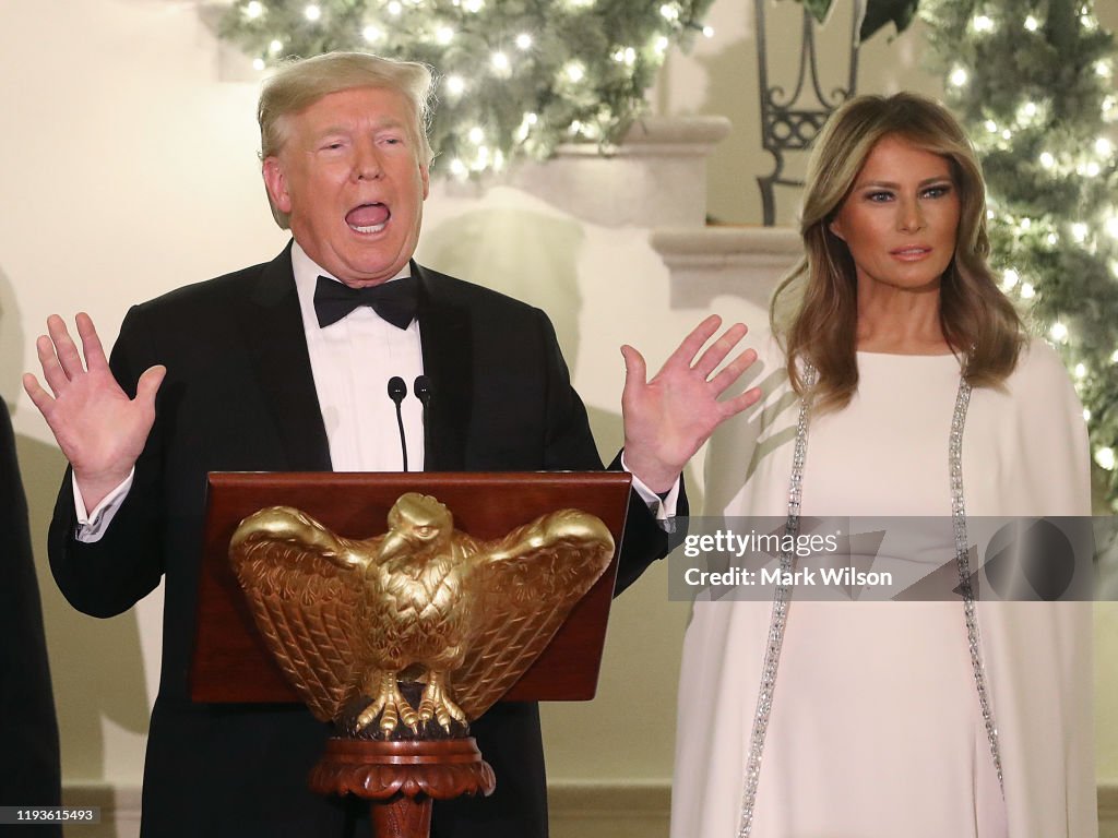 The President And First Lady Attend Congressional Ball At The White House