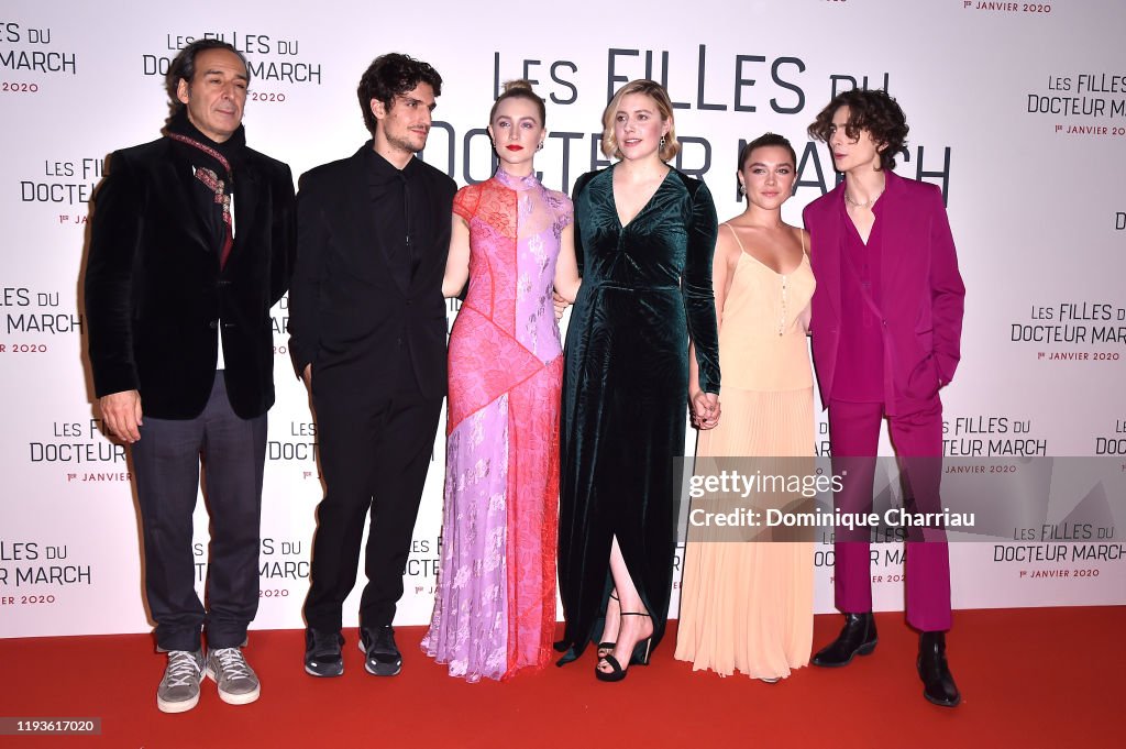 "Les Quatre Filles Du Docteur March Little Women" Premiere At Cinema Gaumont Marignan In Paris