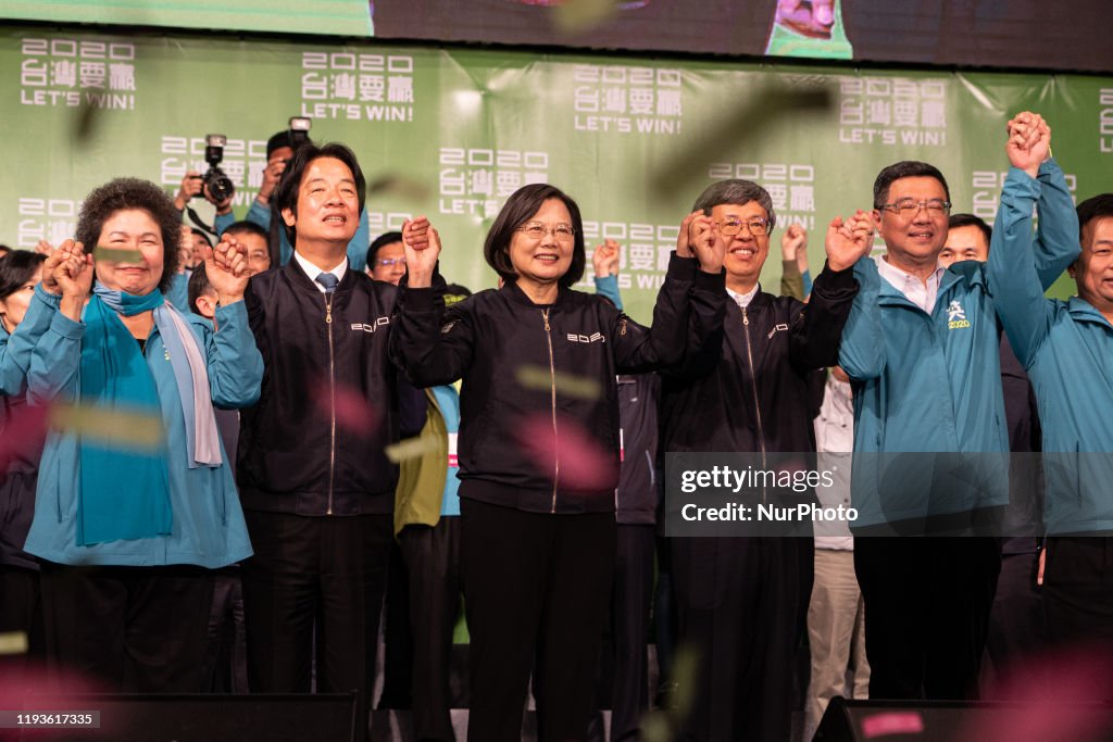 Democratic Progressive Party Celebration In Taipei