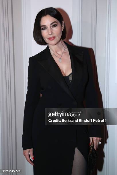 Actress Monica Belluci attends the Annual Charity Dinner hosted by the AEM Association Children of the World for Rwanda AIn on December 12, 2019 in...