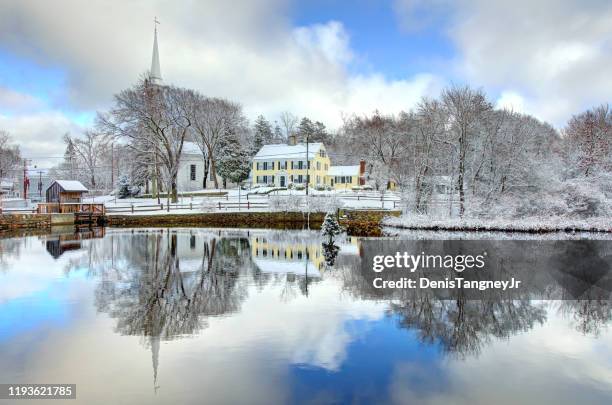 winter on cape cod - massachusetts winter stock pictures, royalty-free photos & images