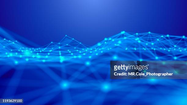 abstract background futuristic design, dna geometric shape data connected line and dots,futuristic digital background for business science and technology - molekülstruktur stock-fotos und bilder