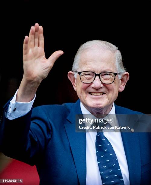 Pieter van Vollenhoven of The Netherlands attend the New Year Reception in the Royal Palace on January 14, 2020 in Amsterdam, Netherlands.