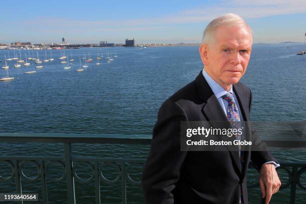 Renowned investment manager Jeremy Grantham poses on a balcony at his Rowes Wharf office in Boston on Nov. 5, 2013. Grantham has made a fortune for...