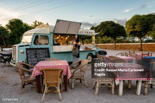 Food truck in Las Dalias hippy market.