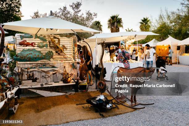 Stalls in Las Dalias Hippy Market.