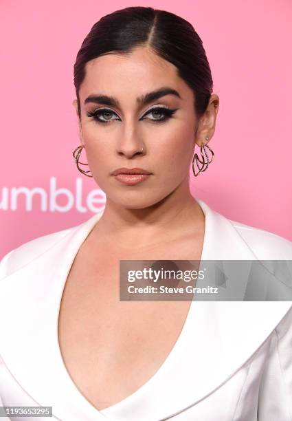 Lauren Jauregui arrives at the 2019 Billboard Women In Music at Hollywood Palladium on December 12, 2019 in Los Angeles, California.