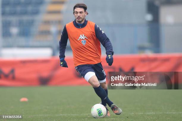 Frederic Veseli of Empoli FC during training session on January 14, 2020 in Empoli, Italy.