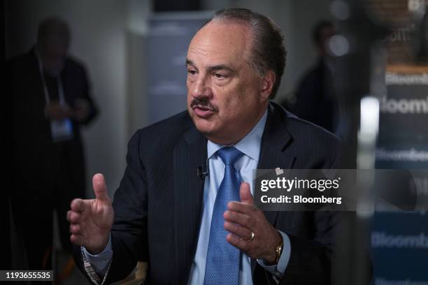 Larry Merlo, president and chief executive officer of CVS Health Corp., speaks during a Bloomberg Television interview at the JPMorgan Healthcare...