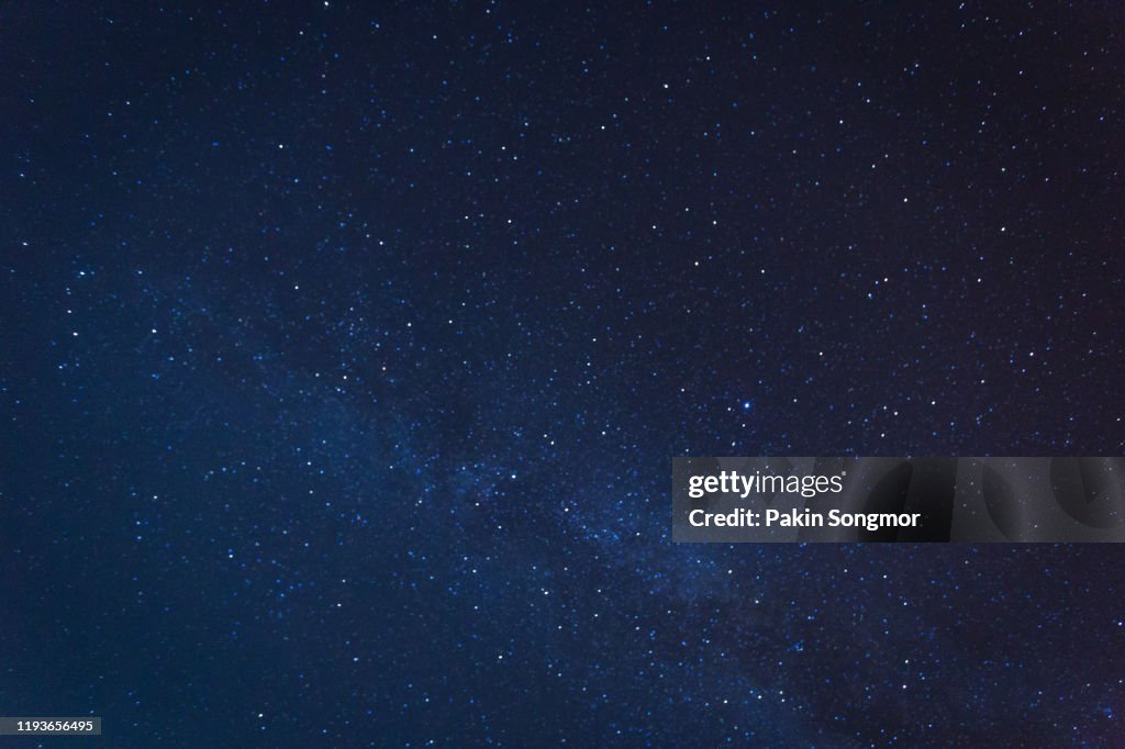 Milky way galaxy with stars and space dust in the universe
