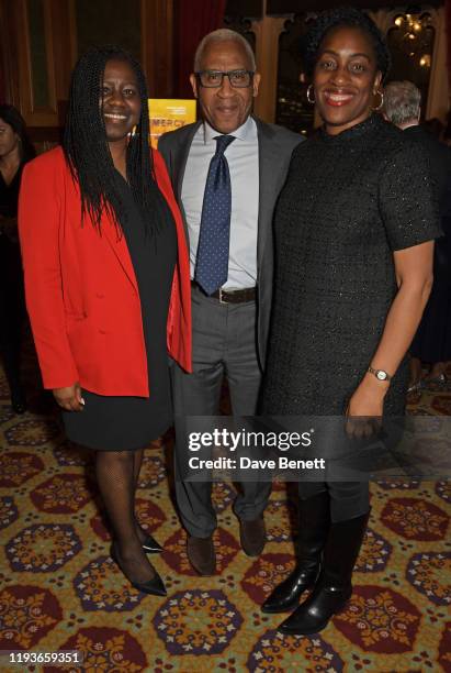Marsha De Cordova MP, Lord Simon Woolley and Kate Osamor MP attend an evening at the House Of Lords for the upcoming film "Just Mercy" on January 14,...
