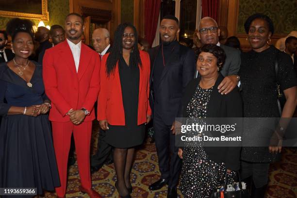 Baroness Floella Benjamin, Michael B. Jordan, Marsha De Cordova MP, Jamie Foxx, Baroness Doreen Lawrence, Lord Simon Woolley and Kate Osamor MP...