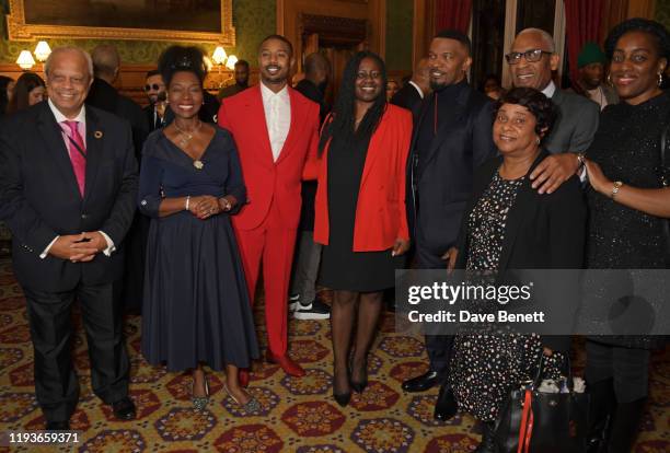 Lord Michael Hastings of Scarisbrick, Baroness Floella Benjamin, Michael B. Jordan, Marsha De Cordova MP, Jamie Foxx, Baroness Doreen Lawrence, Lord...