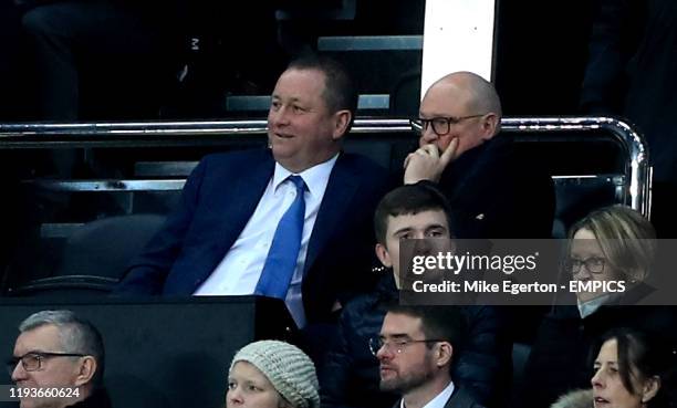 Newcastle United owner Mike Ashley in the stands Newcastle United v Rochdale - FA Cup - Third Round - Replay - St James' Park .