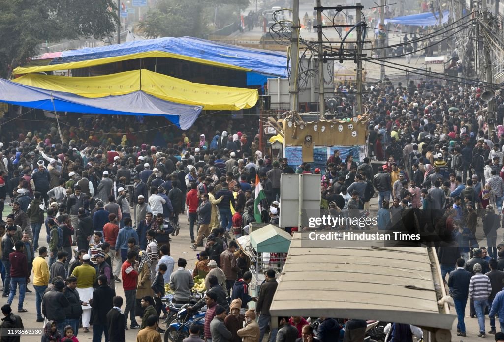 Protest Against CAA, NRC At Shaheen Bagh In Delhi