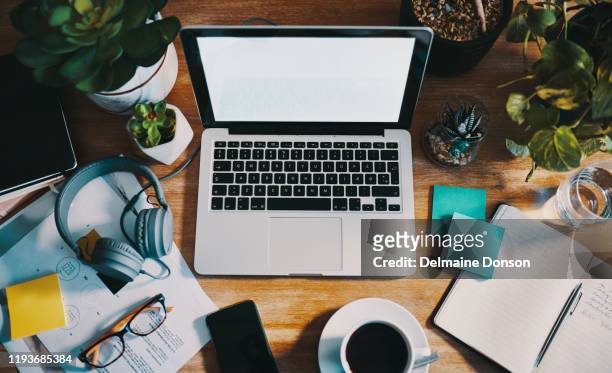 being organized is essential for getting work done - desk stock pictures, royalty-free photos & images