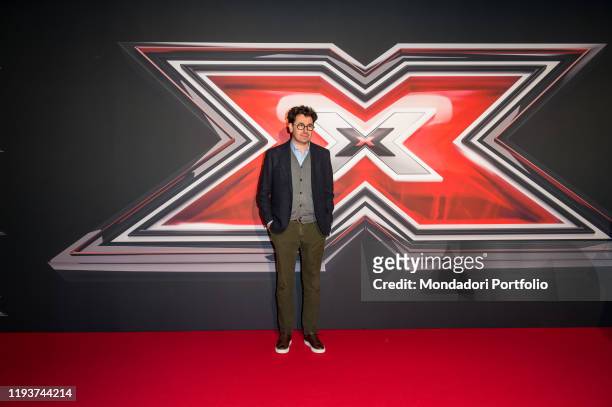 Louis Carey Camilleri attends at the photocall of the final of X Factor Italia at Mediolanum forum in Milan. Milan , December 12th, 2019