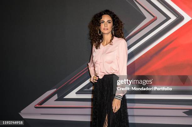 Enrica Guidi attends at the photocall of the final of X Factor Italia at Mediolanum forum in Milan. Milan , December 12th, 2019