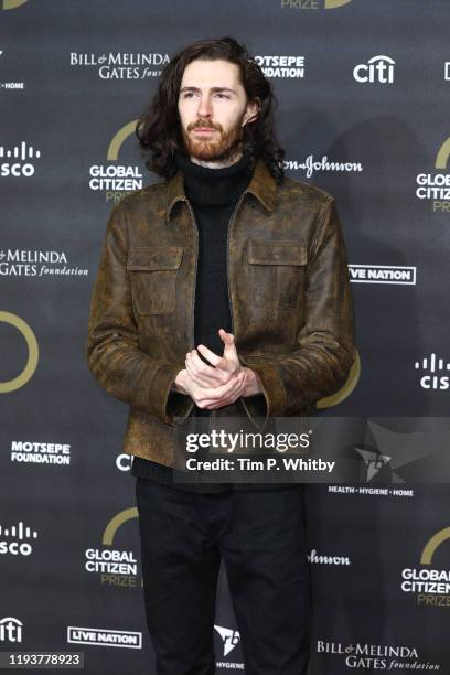 Hozier attends the 2019 Global Citizen Prize at the Royal Albert Hall on December 13, 2019 in London, England.