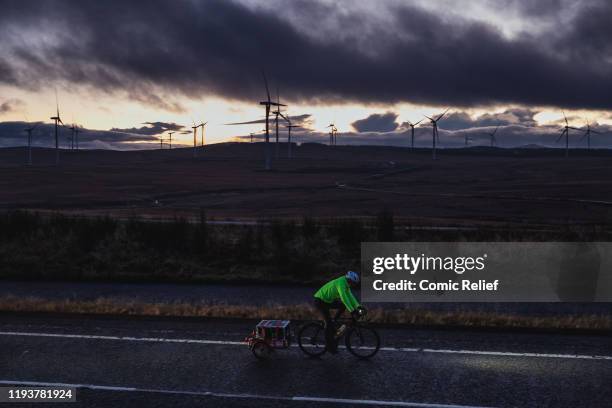 Former Welsh and British Lions rugby captain Gareth Thomas completes grueling Day 5 of the Tour De Trophy challenge in aid of Sport Relief. Cycling...