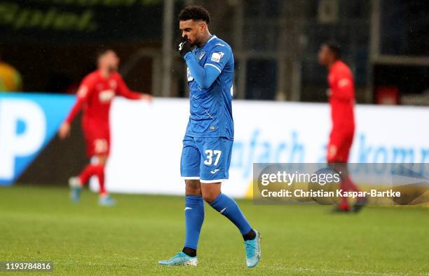 Jurgen Locadia of TSG 1899 Hoffenheim after the Bundesliga match between TSG 1899 Hoffenheim and FC Augsburg at PreZero-Arena on December 13, 2019 in...