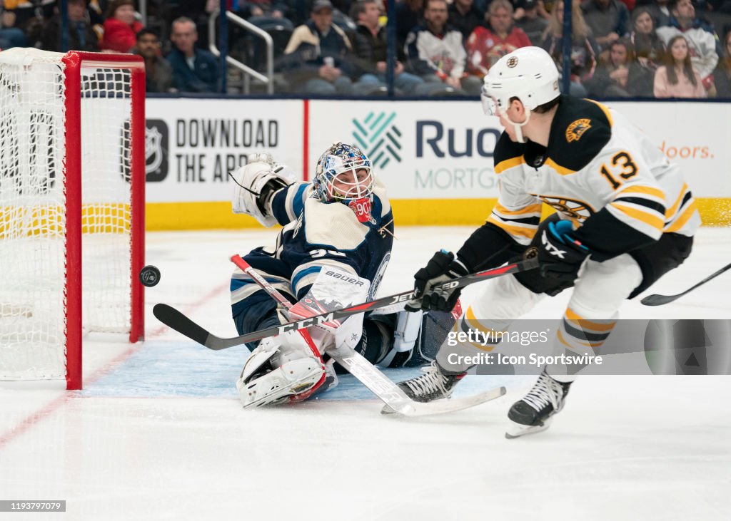 NHL: JAN 14 Bruins at Blue Jackets