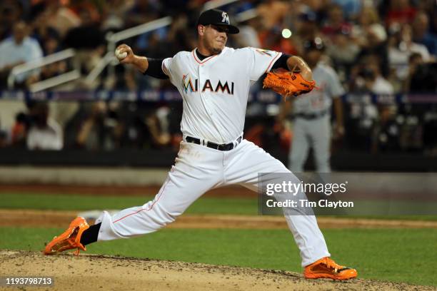 Jose Fernandez of the Miami Marlins pitches during the 84th MLB All-Star Game at Citi Field on Tuesday, July 16, 2013 at Citi Field in the Flushing...