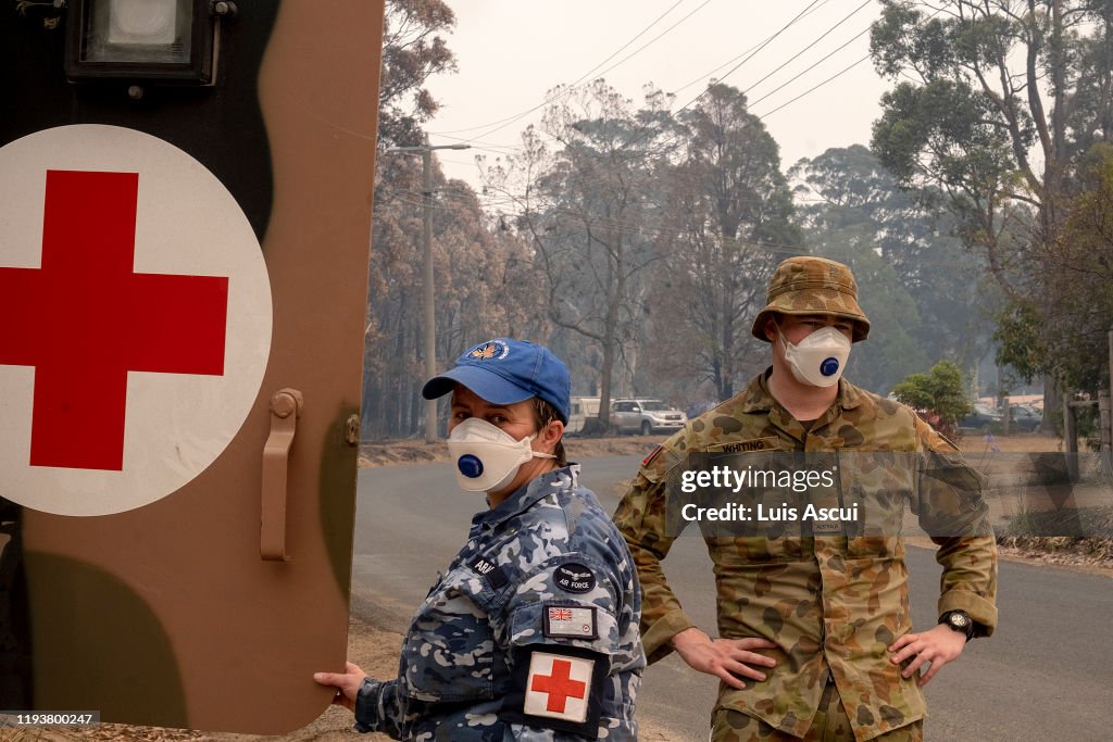 Work Continues To Clear Roads And Bring Supplies To Mallacoota Following Bushfires