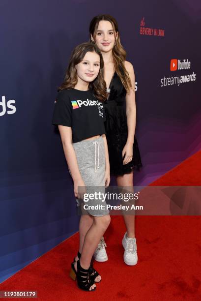 Hayley LeBlanc and Annie LeBlanc attend The 9th Annual Streamy Awards on December 13, 2019 in Los Angeles, California.