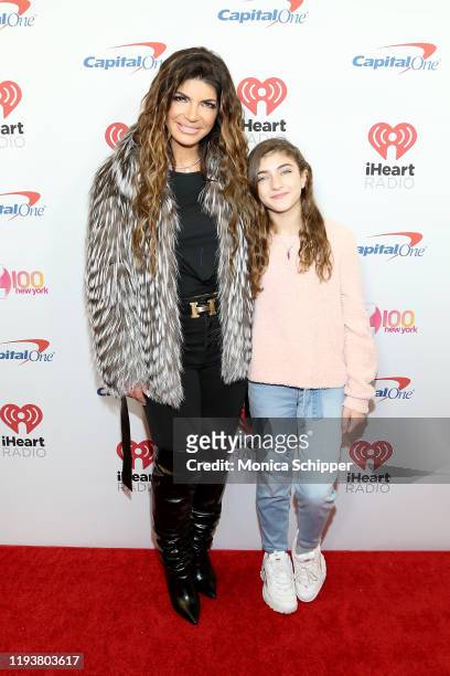 Teresa and Audriana Giudice arrives at iHeartRadio's Z100 Jingle Ball 2019 Presented By Capital One on December 13, 2019 in New York City.