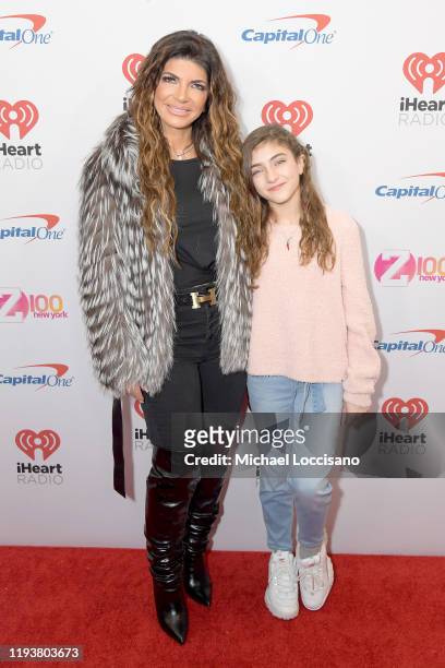 Teresa and Audriana Giudice arrives at iHeartRadio's Z100 Jingle Ball 2019 Presented By Capital One on December 13, 2019 in New York City.