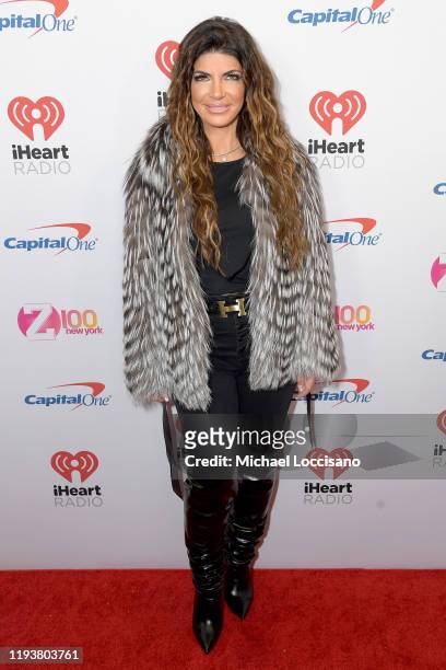 Teresa Giudice arrives at iHeartRadio's Z100 Jingle Ball 2019 Presented By Capital One on December 13, 2019 in New York City.