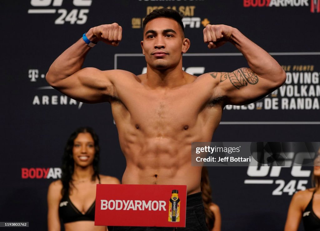 UFC 245 Usman v Covington: Weigh-Ins