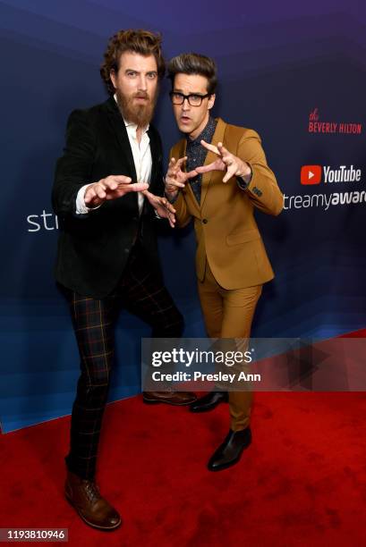 Rhett and Link attend The 9th Annual Streamy Awards on December 13, 2019 in Los Angeles, California.