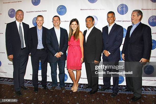 President of MTV Networks Entertainment Group Doug Herzog, Jeff Bader, Michael Kassan, Lacey Rose, Jordan Levin, Kevin Beggs and Sean Perry attend...