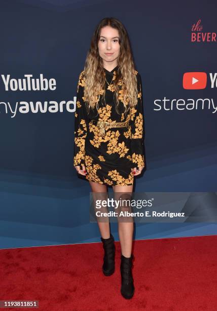 Kristen McAtee attends The 9th Annual Streamy Awards on December 13, 2019 in Los Angeles, California.