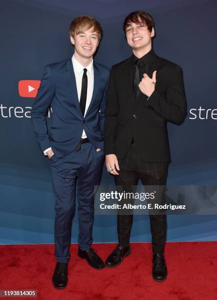 Sam Golbach and Colby Brock attend The 9th Annual Streamy Awards on December 13, 2019 in Los Angeles, California.