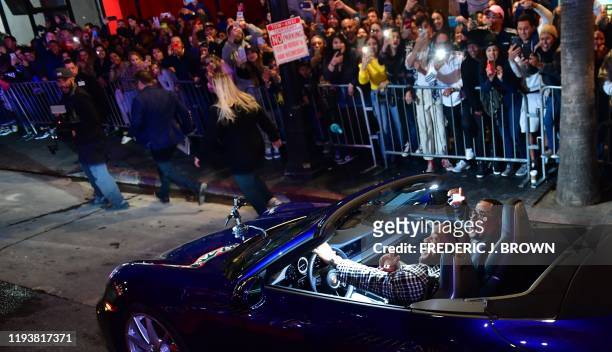 Actors Will Smith and Martin Lawrence arrive in style on Hollywood Boulevard for the World Premiere of 'Bad Boys For Life' on January 14, 2020 in...