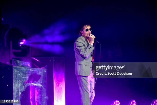 Singer Beck performs onstage during the KROQ Absolut Almost Acoustic Christmas 2019 at Honda Center on December 07, 2019 in Anaheim, California.